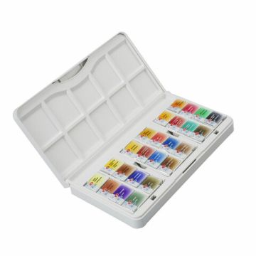 Краски акварельные 24цв  художественные кюветы 2,5 мл пенал Санкт-Петербург 1/15 (клиент)