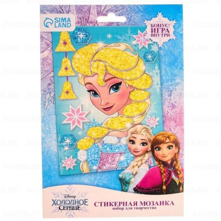 Аппликация стикерами 15х21см Холодное сердце 1/10