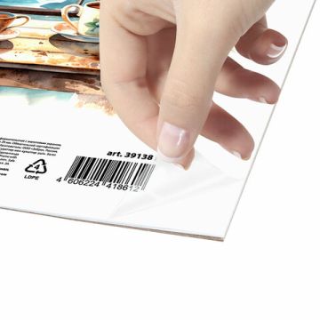 Фоторамка BRAUBERG 21х30см пластик белая с двойной позолотой 1/25 (Клиент)