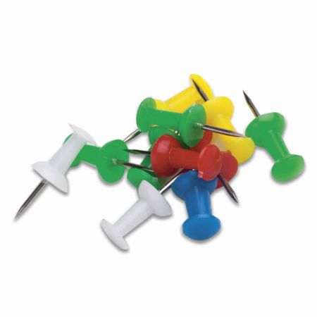 Силовые кнопки-гвоздики цветные 50шт Brauberg 1/24