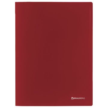 Папка скоросшиватель пруж BRAUBERG Стандарт красный до 100 листов 1/16 (клиент)