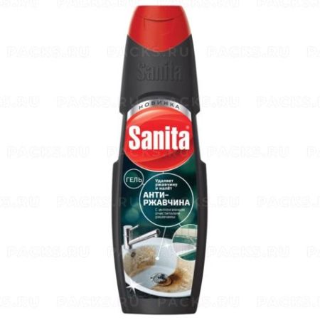 Средство жидкое 500мл чистящее гель САНИТА Антиржавчина 1/12