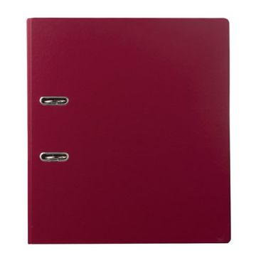 Папка-регистратор А4 70мм BRAUBERG с двусторон.покрытием из ПВХ бордовая 1/20