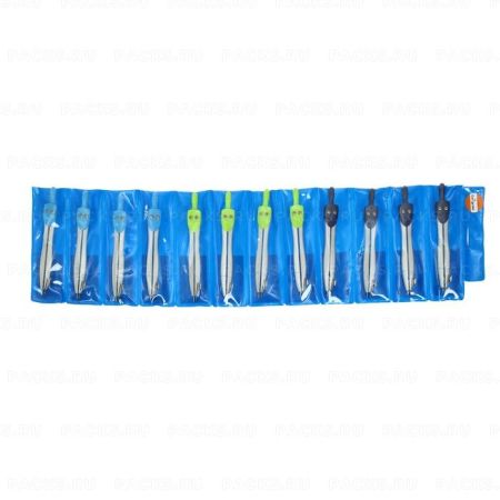 Циркуль 115мм металлический чехол Calligrata 1/12