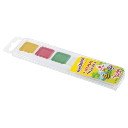 Краски акварельные 06цв медовые пластик ЮНЛАНДИЯ Веселый шмель 1/35