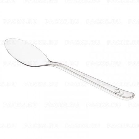 Одноразовая Ложка столовая 180мм прозрачная Премиум/компакт ВЗЛП 50/2500