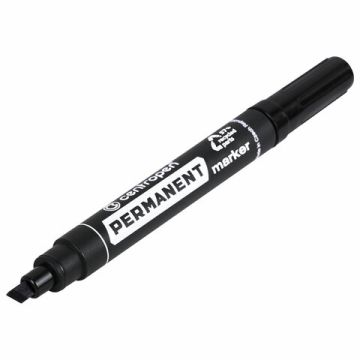Маркер перманентный черный 1-4,6мм скошенный наконечник CENTROPEN 1/10/200