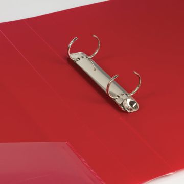 Папка на 2 кольца 35мм до 270 листов 0,9мм красная BRAUBERG 1/20 (Клиент)