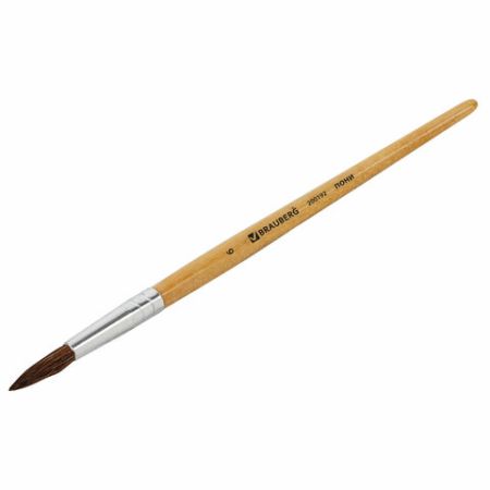 Кисть пони круглая №6 BRAUBERG 1/30