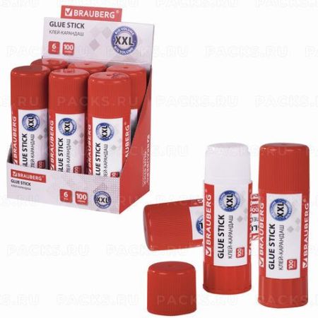 Клей-карандаш 100г BRAUBERG 1/6/72