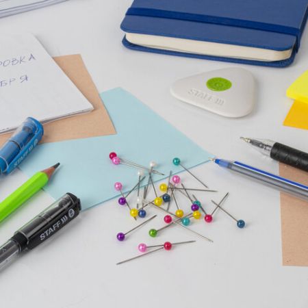 Булавки офисные 28мм 150шт STAFF 1/10/250 (Клиент)