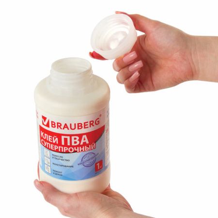 Клей ПВА 1кг суперпрочный керамика ткань кожа дерево бумага картон