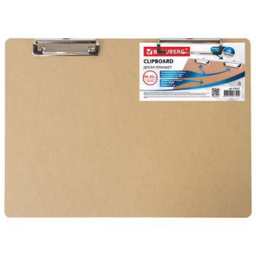 Доска-планшет с 2 прижимами А3 44х32см МДФ 3мм BRAUBERG ECO 1/24 (клиент)