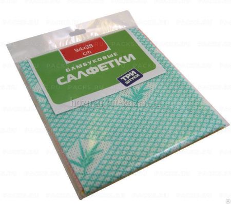 Салфетка из бамбукового волокна (38х34) 3шт 1/35