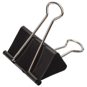 Зажимы для бумаг 51мм на 230л (12шт) черные в картонной коробке Staff 1/60