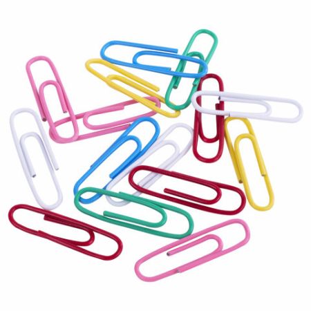 Скрепки 28мм 100шт цветные ОФИСМАГ 1/10/250 (Клиент)