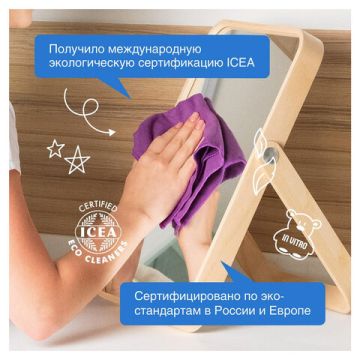 Средство для мытья стекол и зеркал канистра 5л антибактер SYNERGETIC 1/4 (Клиент)