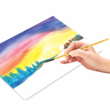 Кисть пони круглая №1 лакированная ручка с колпачком ПИФАГОР 1/30