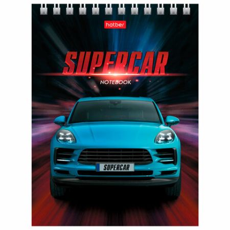 Блокнот 40л А6 110х145мм гребень HATBER Машины 1/6/96