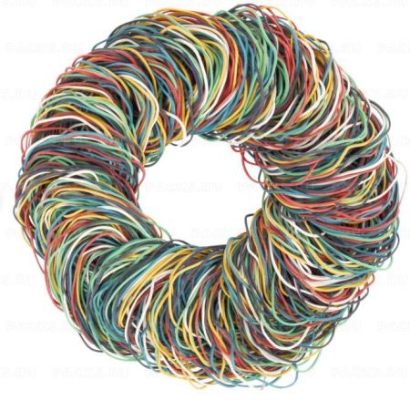 Резинка банк 1000гр 60мм цветная EXTRA 1/20