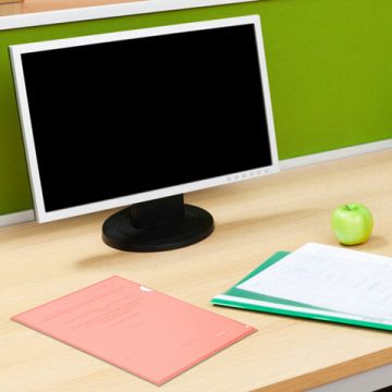 Папка-уголок А4 непрозр. жесткая персиковая 0,15мм BRAUBERG PASTEL 1/50