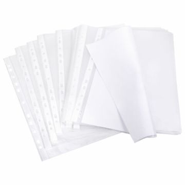 Перфофайлы А4 40мкм гладкие 100шт BRAUBERG STANDARD 1/30