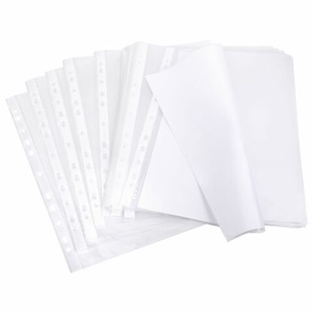 Перфофайлы А4 40мкм гладкие 100шт BRAUBERG STANDARD 1/30