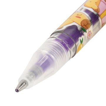 Набор гелевых ручек 06цв узел 1мм линия 0,7мм неон BRAUBERG KIDS CUTE ANIMALS 1/24