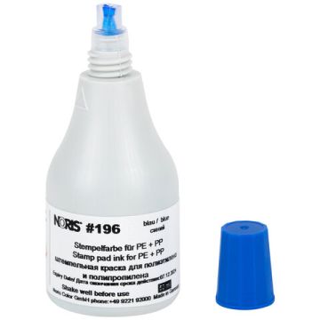 Штемпельная краска синяя 50мл (специальная для полиэтилена и полипропелена) NORIS 1/10