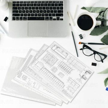 Перфофайлы А4 30 мкм гладкие STAFF 100шт Clear 1/30