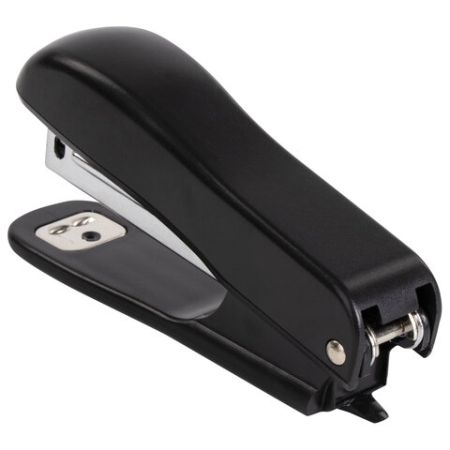 Степлер №10 до 12 листов,  с антистеплером, черный STAFF Profit