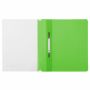 Папка скоросшиватель с прозр верхн лист BRAUBERG А4 салатовый 1/25