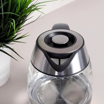 Чайник SCARLETT SC-EK27G13 2л 2200Вт закрытый нагревательный элемент стекло сталь 1/4 (клиент)