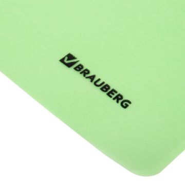 Папка скоросшиватель с прозр верхн лист BRAUBERG А4 мятный 1/25 (Клиент)