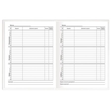 Дневник 1-11кл 40л (твердый) матовая ламинация Белый 1/28