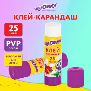 Клей-карандаш 25г улучшенный ЮНЛАНДИЯ 1/12