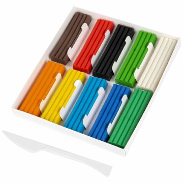 Пластилин 10цв 200г со стеком АКАДЕМИЯ КЛАССИЧЕСКАЯ BRAUBERG 1/16