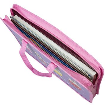 Папка на молнии с ручками А4 пластик 1 отделение, на молнии, ширина 45мм Юнландия 1/24