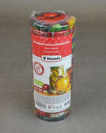 Крышки винтовые Твист-Офф III-66 для консервирования литография Калейдоскоп 20/1020