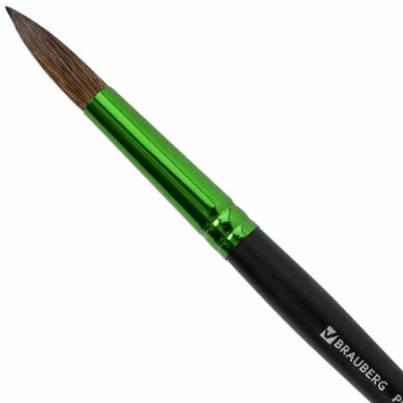 Кисть пони круглая №9 BRAUBERG PREMIUM 1/15/600 (клиент)