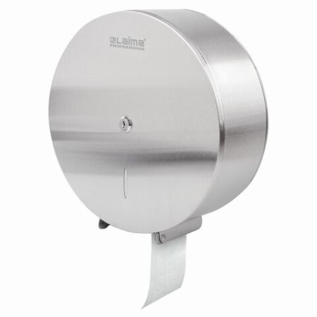 Диспенсер для туалетной бумаги  LAIMA PROFESSIONAL INOX (Система T1)большой нерж сталь 1/10 (Клиент)