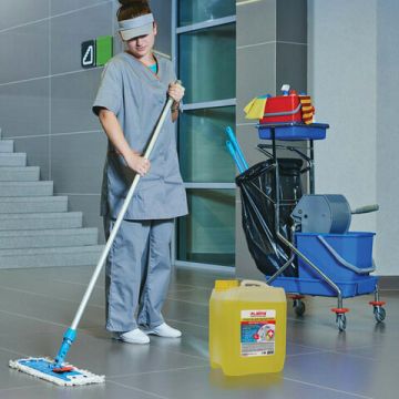 Средство жидкое 5л для мытья пола и стен ЛАЙМА PROFESSIONAL антибакт Лимон 1/4 (Клиент)