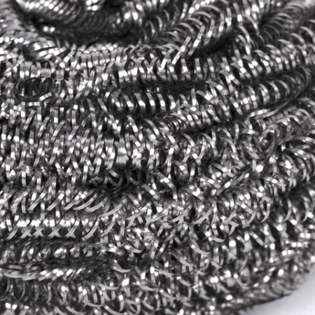 Мочалка для посуды металлическая большая спиральная 50г ЛАЙМА 1/144 (клиент)