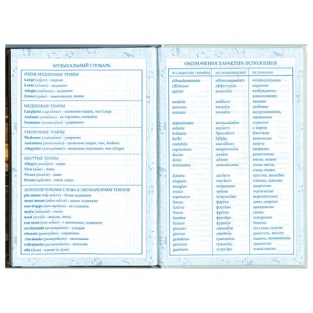 Дневник для музыкальной школы 48л твердый, BRAUBERG, выборочный лак, Симфония, 103601