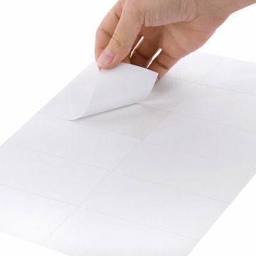 Этикетка самоклеящаяся 105х48мм 50л 12этикеток на листе формата А4 белая STAFF BASIC 1/20 (Клиент)