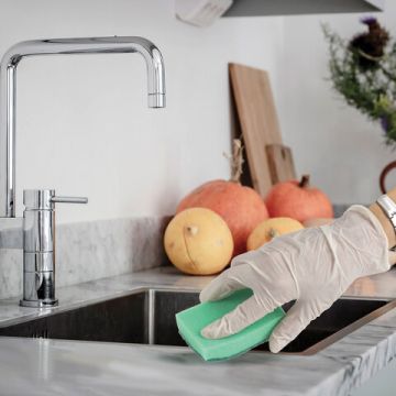 Губка для посуды макси (10шт) 27х96х64мм Офисмаг поролон/абразив 1/36