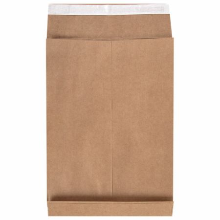Конверт-пакет В4 объемный (250х353х40мм) до 300 листов, крафт, отрывная полоса, 391157 (вывод)