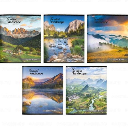 Тетрадь 48л А5 клетка скоба Природа 8/64