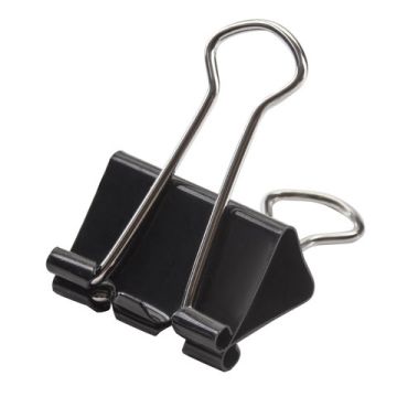 Зажимы для бумаг 32мм на 140л (12шт) черные в картонной коробке Staff 1/12/240