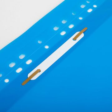 Папка скоросшивательс прозр верхн лист с перфор BRAUBERG А4 140/180мкм синий 1/12/600 (Клиент)